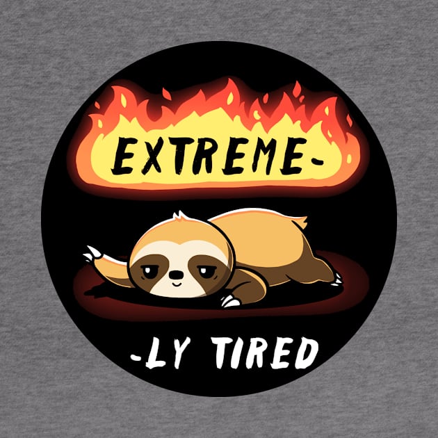 Extremely Tired Cute funny Bear Panda animal lover quote Artwork by LazyMice